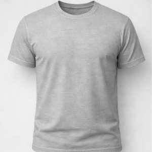 Premium Grey Cotton Hosiery T-Shirt | Customizable | Direct Manufacturer